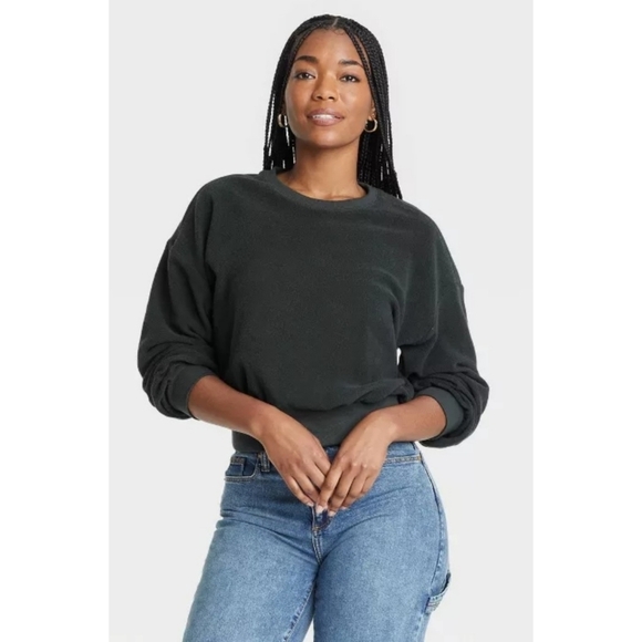 Universal Thread  Textured fleece sweatshirt  Dark gray Size XL - Picture 1 of 13